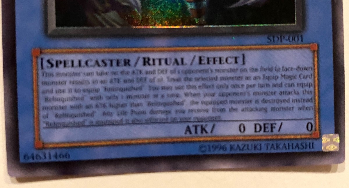 Relinquished-SDP-E001-Unlimited Edition Super Rare Exc-64631466