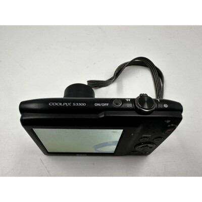 Nikon Coolpix S3300 16MP BLACK DIGITAL CAMERA Fully Tested 90% NEW