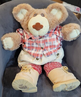 Furskins Bear Plush Boone 1980 s Bee-Keeper Xavier Roberts