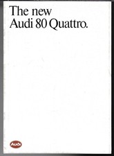 Audi 80 Quattro Saloon 1983-1984 UK Market Sales Brochure