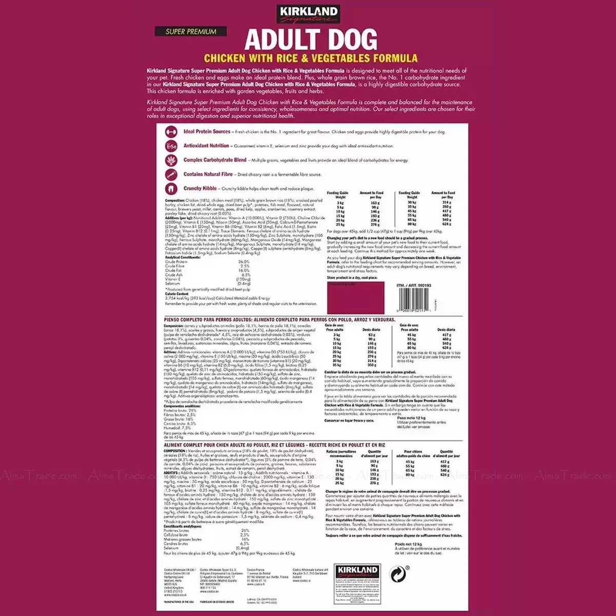 Kirkland adult store dog food