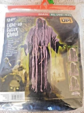 Light-Up Gauze Ghoul Men's Costume XL 40-42 6 Piece Fun Halloween Party ~FREESH