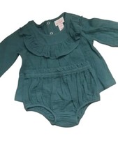 Cat Jack Dusty Green 2 Piece Longsleeve Size 3-6months