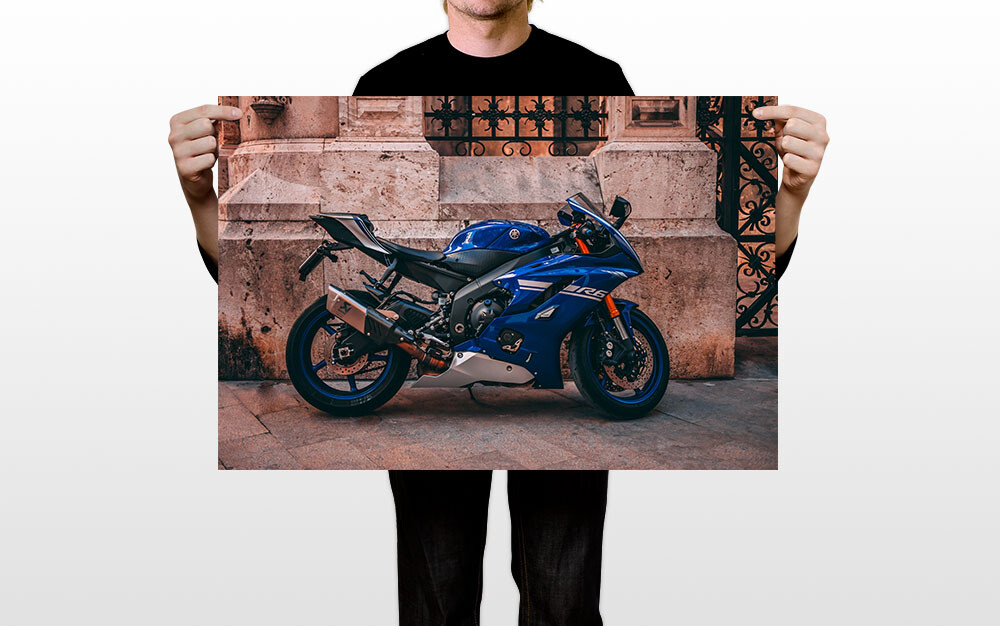 Yamaha R6 Sports Motocycle Luxury Bike Wall Art Home Decor - POSTER 20x30