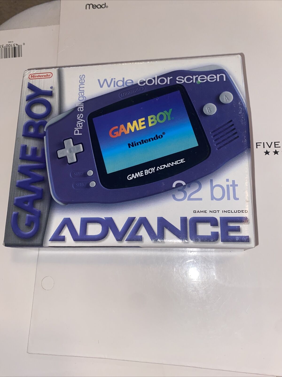 ukuelige basketball Habubu Nintendo Gameboy Advance AGB-001 Indigo GBA, Factory Sealed, Authentic |  eBay