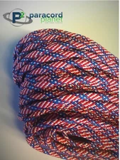 Stars and Stripes - 550 Paracord Rope 7 Strand Parachute Cord 10 25 50 100 Feet
