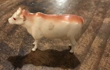 VINTAGE CELLULOID COW FIGURINE MADE IN USA