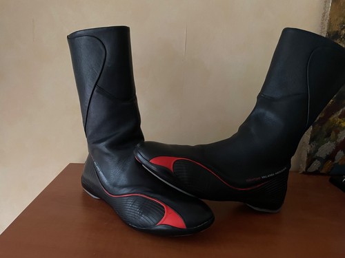 VODAFONE MCLAREN MERCEDES black leather vintage boots women size European 39