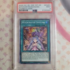 2020 Yugioh Witchcrafter Unveiling 1st Edition PSA Graded 9 Card ETCO-EN067 BGS
