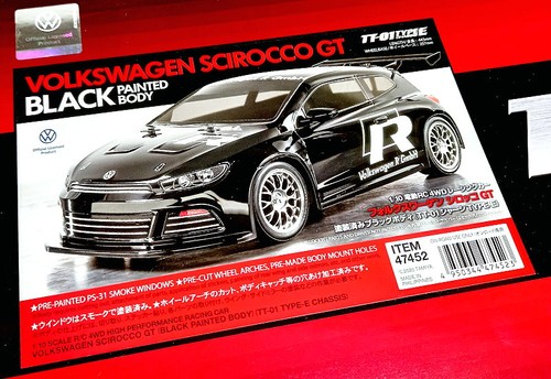 TAMIYA 47452 EP RC Car 1/10 Volkswagen Scirocco GT Black TT-01E with ESC 47452 - Picture 2 of 5