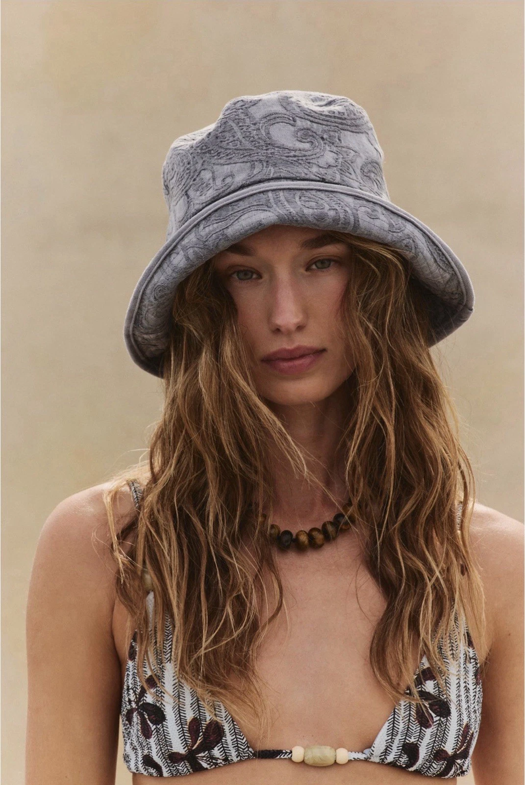 Free People Around Town Embroidered Bucket Hat One Size