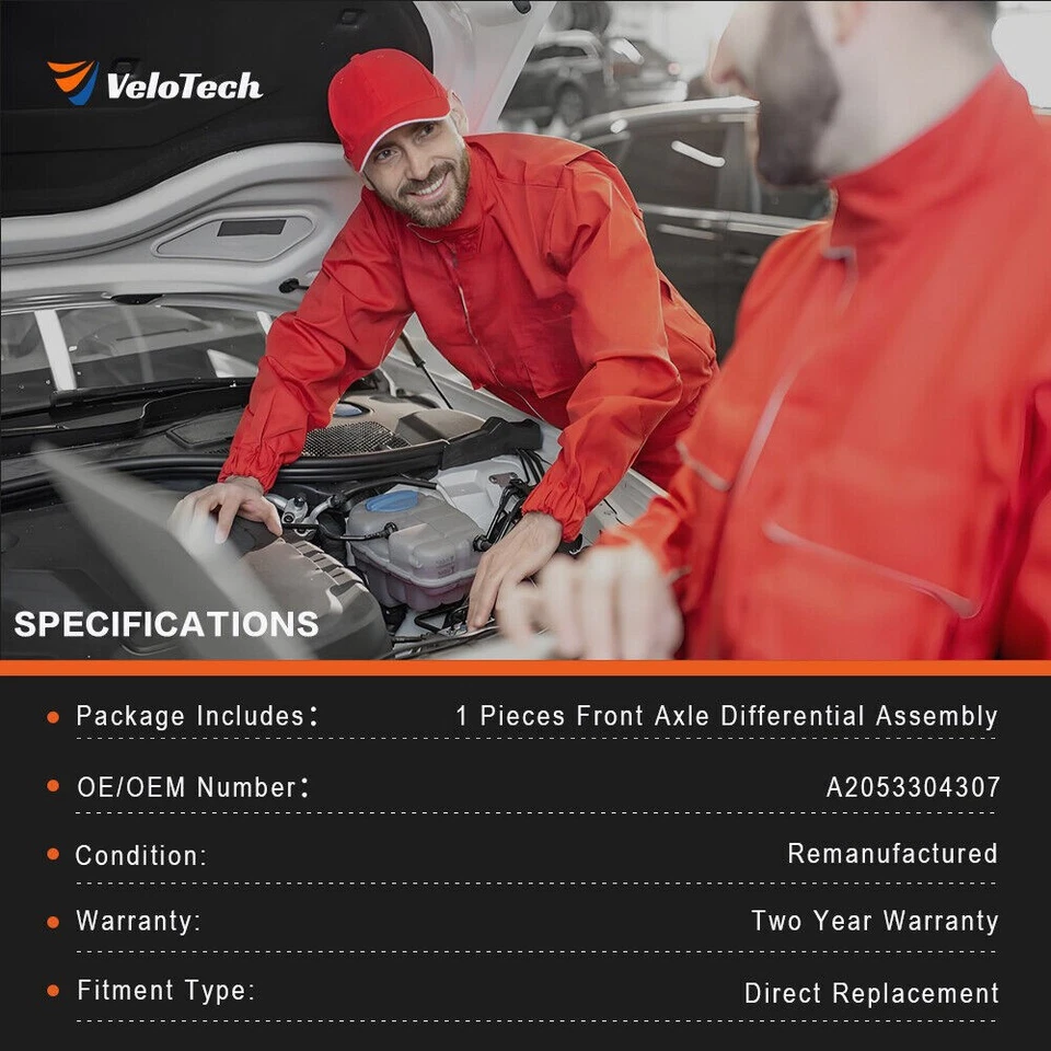 3.461 Front Axle Differential A2053304307 For Mercedes-Benz GLC200 300 4Matic Foto 4 de 4