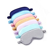 Soft Satin Sleeping Eye Mask Double Sided Padded Travel Rest