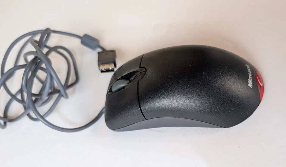 Microsoft Wheel Mouse Optical USB Black Tested - Image 2 of 2