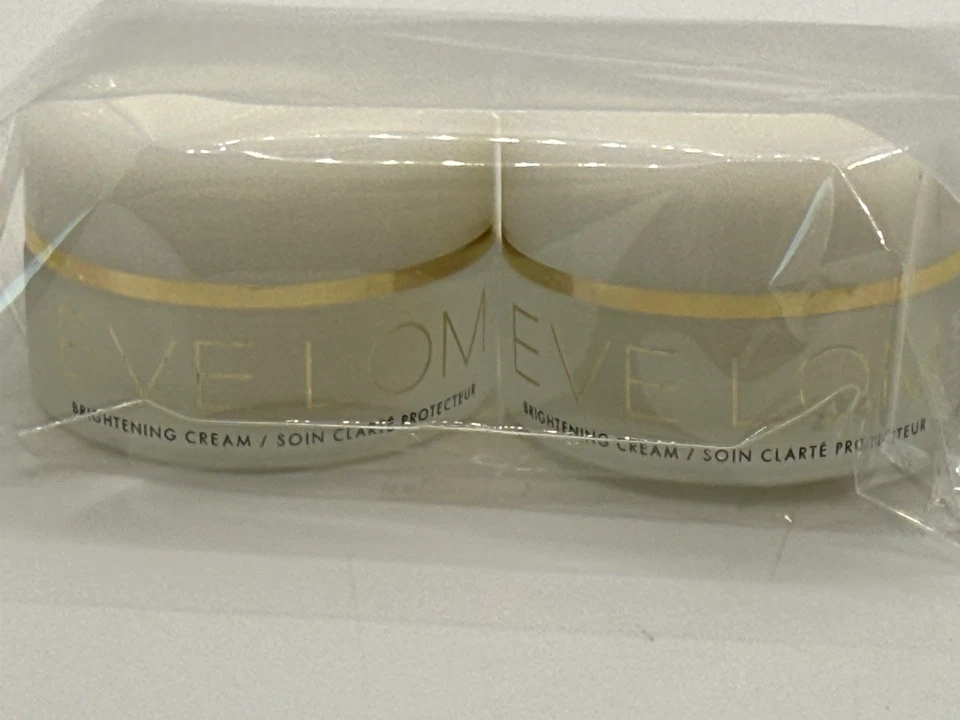 Lote de 2 Crema Facial Iluminadora Eve Lom Blanca .33oz/10ml MINI Tamaño de Viaje Nueva Foto 3 de 4