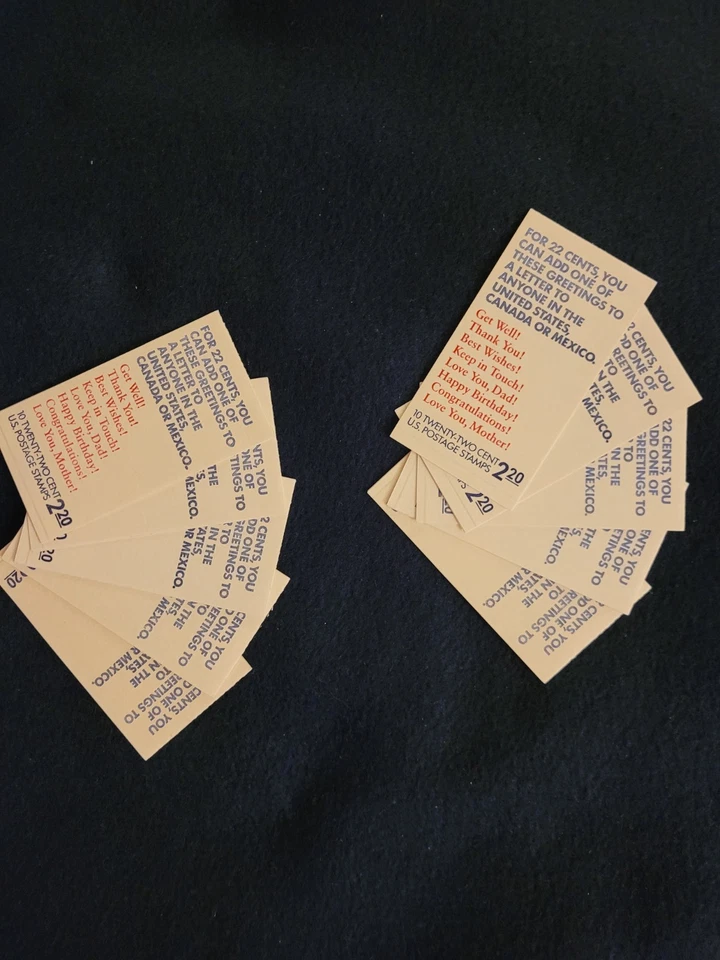 LOT OF 10 ~U.S. BOOKLET OF 10 ~SCOTT #BK155 1987 22ct GREETINGS~MINT~ALL SEALED! - Image 3 of 4