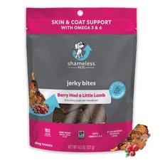 *SHAMELESS PETS Jerky Bites Berry Had A Little Lamb 4.5oz