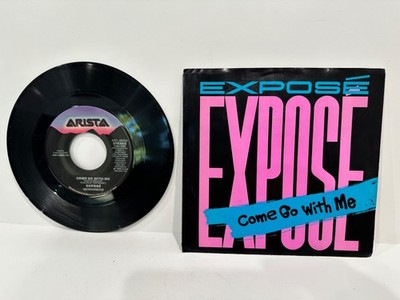Expose Record Vintage Come Go With Me 45 RPM 7 Inch 1987 Vinyl Rare Arista