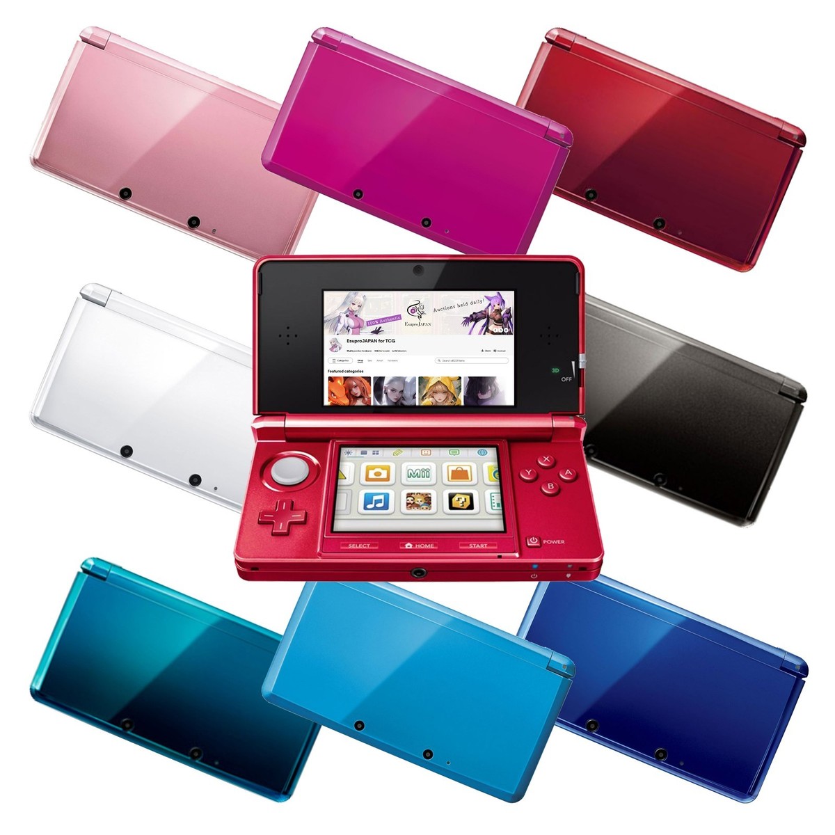 Nintendo 3DS 5台セット カラーバリエーション Nintendo 3DS Console Japanese ver. Various Color Working
