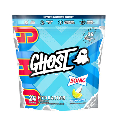 Ghost Hydration Sticks Sonic Ocean Water Flavor Fitness Sport Replenish 204g NEW