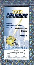 Rickey Williams TD#3 Ticket 9-10-2000 Chargers Saints Joe Horn 116y2TD Seau 16Tk