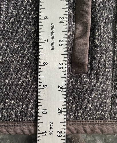 Powder River Outfitters Panhandle Fleece Gray Vest Men’s XXL Zip Pocket Western - Picture 9 of 15