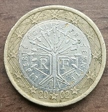 2002 FRANCE ONE EURO COIN 1st YEAR OF EURO Actual Coin