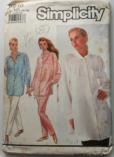 Simplicity Misses Pants Loose Fitting Shirts Size 10-18 9918 Cut