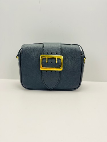 Burberry Black Grain Leather Gold Hardware Adjustable Camera Bag Duty Paid
