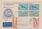BV72657 Germany 1956 DDR airmail registered FDC used
