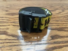 Off-White Nylon Blend Classic Buckle Yellow Black Industrial Belt One Size