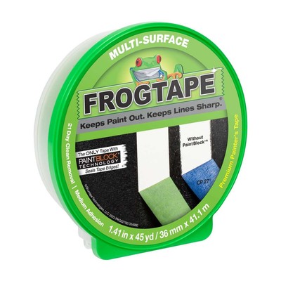 Multi-Surface Painting Tape with PAINTBLOCK, 1.41'' Wide x 45 Yards, Green, 1-...