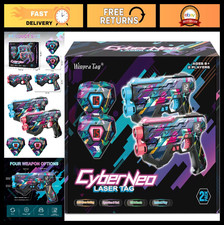 Laser Tag Guns Set of 2 with Vests - Fun Outdoor Game for Kids Teens, Ages 8