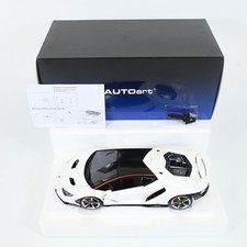 AUTOart 1/18 Lamborghini Centenario Bianco Isis Solid White Collectible Car