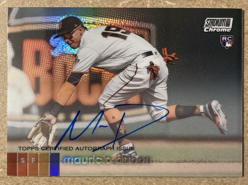Mauricio Dubon #UAMD 2020 Stadium Club Chrome Autographs card
