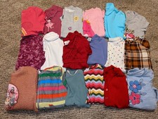 Girls Lot 18 pc Size 5 Shirts Tops Sweaters Sweatshirts H M Old Navy Disney