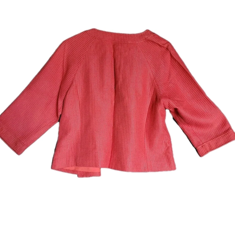 Chaqueta Blazer Mujer Doncaster Grande 12 Rosa Vestido Seda Abotonada Look Retro Foto 3 de 4