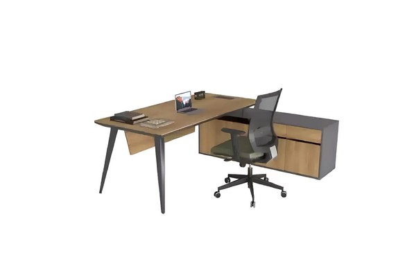 Eckschreibtisch Office Tisch Braun Groß Chef Tische Schreibtisch MöBel-image
