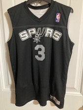 NBA Spurs Reversible Jersey Youth Large 3 BLACK/WHITE Alleson Athletics