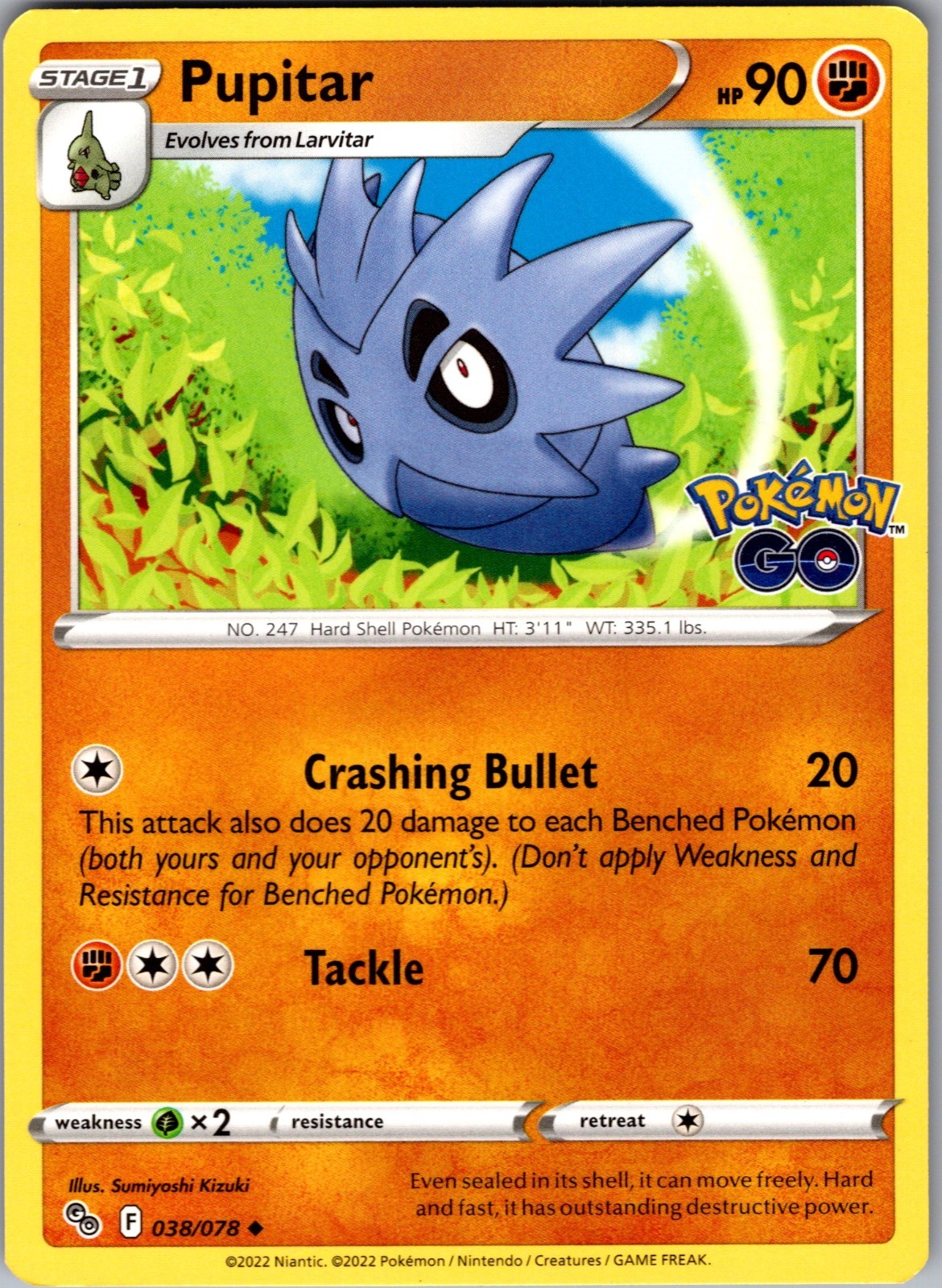 Pupitar 038/078 Pokémon GO Regular