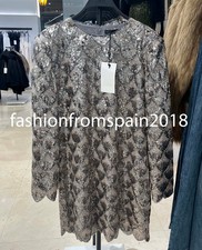 ZARA NEW WOMAN ZW COLLECTION SEQUIN MINI DRESS SILVER XS-XL 4786/289/808