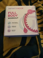 Infinity Hoop Weighted Fitness Hula Hoop Pink Full Body Workout Used