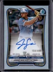 2026 Bowman Jac Caglianone Chrome Auto RC Refractor #/499 Royals Rookie