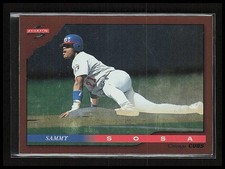 1996 Score Baseball Sammy Sosa Dugout Collection (Series Two) #61 Chicago Cubs