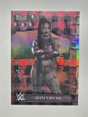2025 Topps Chrome WWE X Cactus Jack #11 BIANCA BELAIR Red & Black Refractor