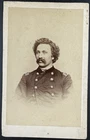 Civil War 1st Maine Cavalry Ink Signed CDV Major Constantine Taylor Gettysburg