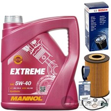 BOSCH ÖLFILTER 1457429108+MANNOL 5W40 ÖL passend für BMW 3er E30 E36 E46 5er E34