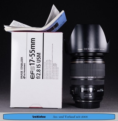 Canon EF-S 17-55 mm F/2.8 IS USM Objektiv im guten Zustand OVP
