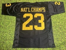 CUSTOM 2023 MICHIGAN NATIONAL CHAMPIONSHIP JERSEY UM WOLVERINES