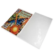 100 Qty Protective Comic Book Sleeves - Super Clear OPP - 7.2" x 10" -...